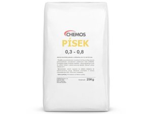 Chemos křemičitý písek zrnitosti 0,3 - 0,8 mm