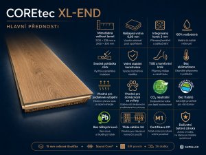 Hledáte novou podlahu a extra dlouhá prkna? Vyzkoušejte COREtec XL-END