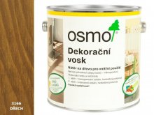 OSMO Dekorační vosk transparentní Ořech 0,75l